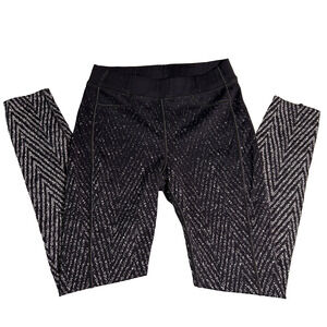 Rag & Bone Jeans Lawson Leggings Womens XS Black Chevron Athletic Yoga Pilates